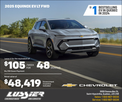 Get the 2025 Chevrolet Equinox EV