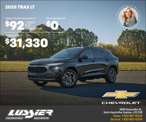 Get the 2025 Chevrolet Trax LT