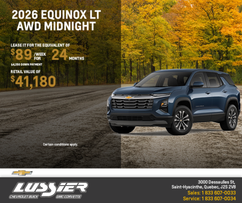 Get the 2026 Chevrolet Equinox LT AWD