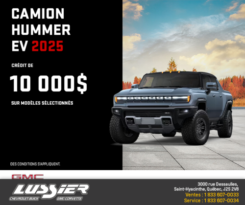 Le GMC Hummer EV VUS 2025