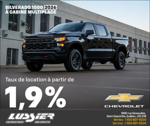 Procurez-vous le Chevrolet Silverado 1500 2026