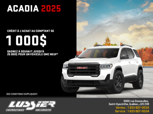 Le GMC Acadia 2025