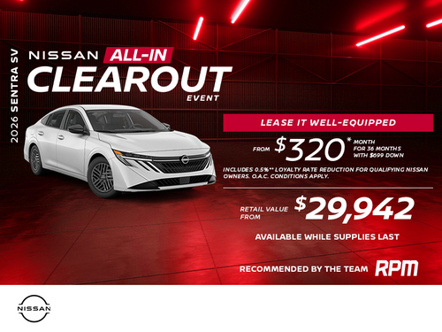 Get the 2026 Sentra SV!
