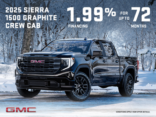 The 2025 GMC Sierra 1500 Graphite Crew Cab