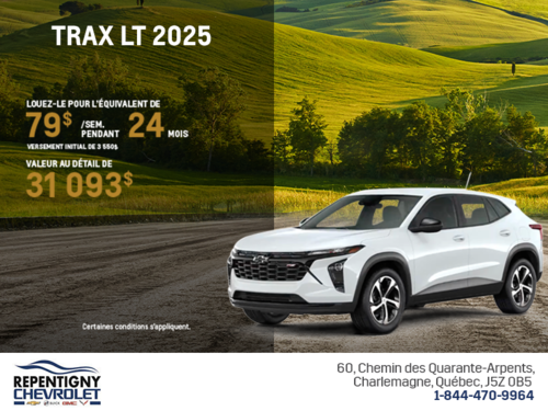 Procurez-vous le Chevrolet Trax 2025