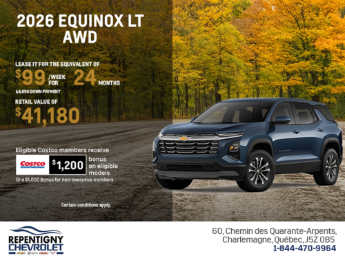 Get the 2026 Chevrolet Equinox LT AWD
