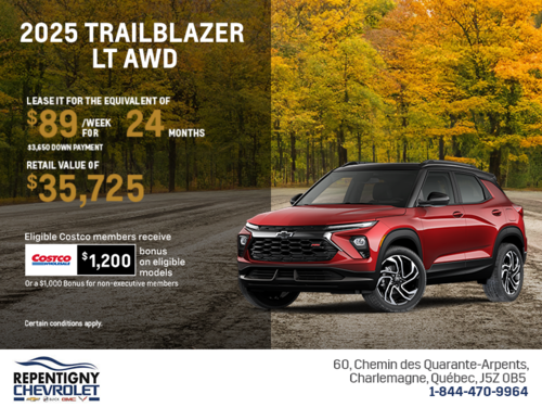 Get the 2026 Chevrolet Trailblazer LT AWD