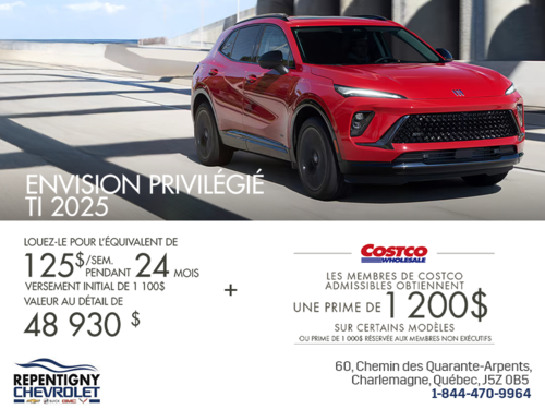 Procurez-vous la Buick Envision Privilégié TI 2025