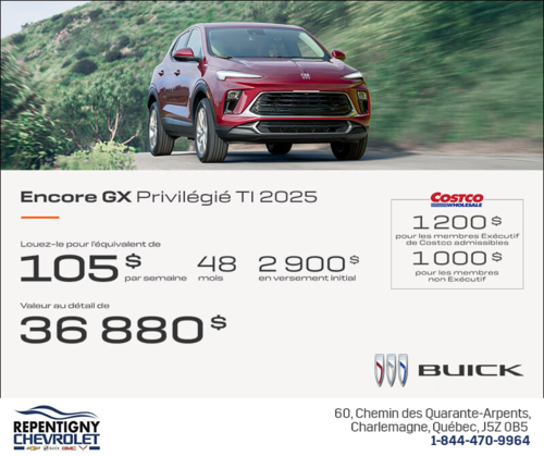 Procurez-vous le Buick Encore GX 2025
