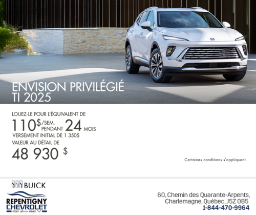 Procurez-vous la Buick Envision Privilégié TI 2025