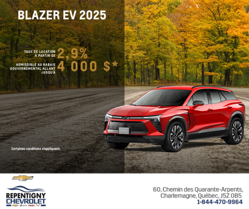 Procurez-vous le Chevrolet Blazer EV 2025