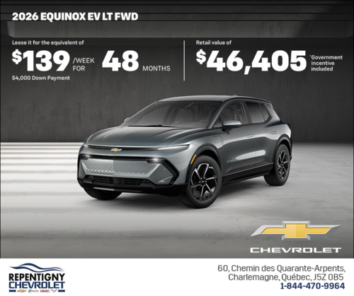 Get the 2026 Chevrolet Equinox EV