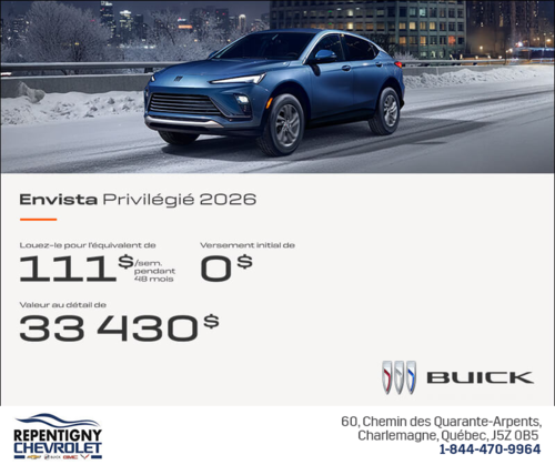 Procurez-vous la Buick Envista 2026