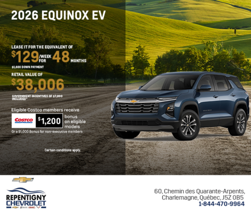 Get the 2026 Chevrolet Equinox EV