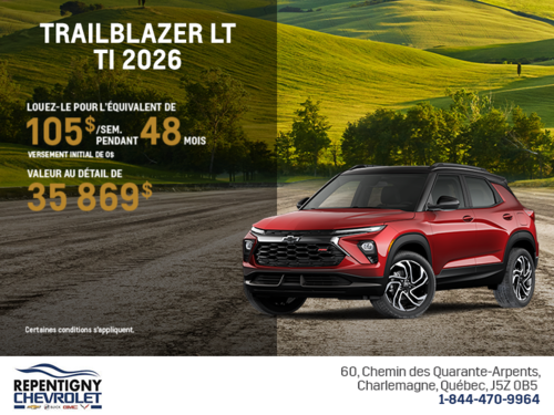Le Chevrolet Trailblazer LT TI 2026