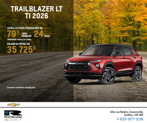 Le Chevrolet Trailblazer LT TI 2026