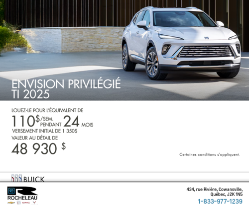 Procurez-vous la Buick Envision Privilégié TI 2025