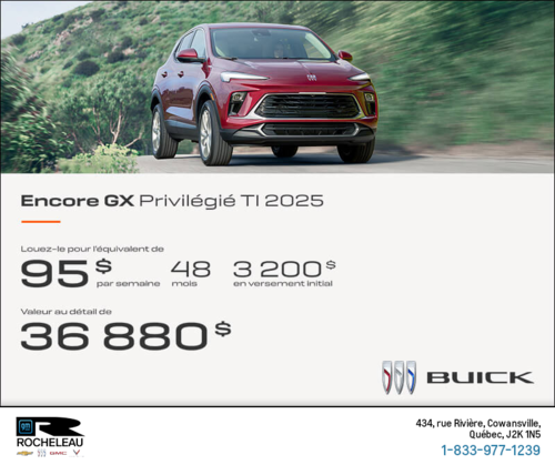 Procurez-vous le Buick Encore GX 2025