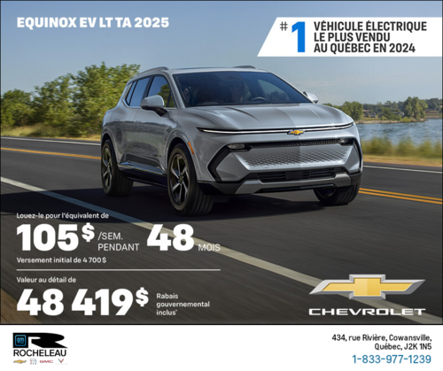 Procurez-vous le Chevrolet Equinox EV 2025
