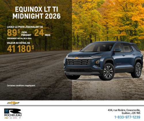 Procurez-vous le Chevrolet Equinox LT TI 2026