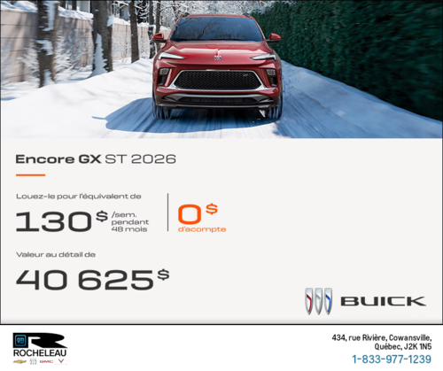 Procurez-vous le Buick Encore GX 2026