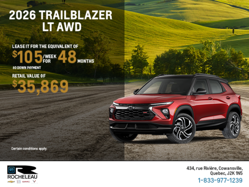 Get the 2026 Chevrolet Trailblazer LT AWD