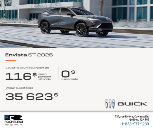 Procurez-vous la Buick Envista 2026