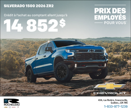 Le Chevrolet Silverado 1500 ZR2 2026