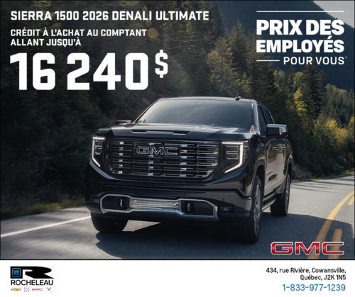Le GMC Sierra 1500 Denali Ultimate 2026