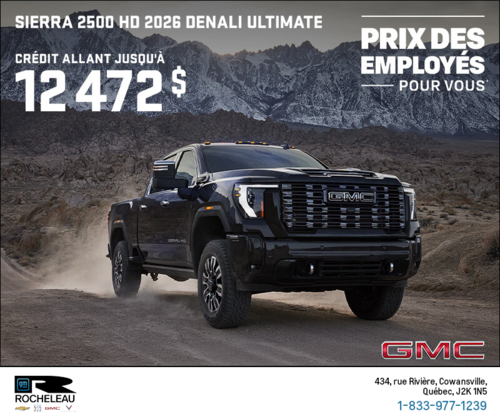 Le GMC  Sierra 2500 HD Denali Ultimate 2026