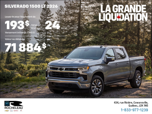 Le Chevrolet Silverado 1500 LT 2026