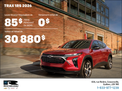 Le Chevrolet Trax 1RS 2026
