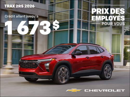 Le Chevrolet Trax 2RS 2026