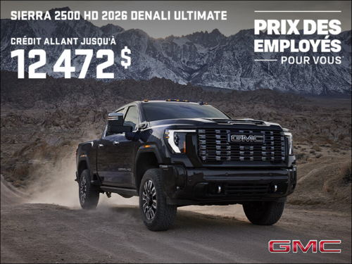 Le GMC  Sierra 2500 HD 2026