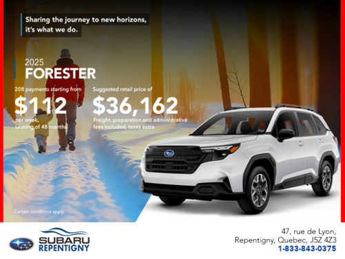 Get the 2025 Forester!