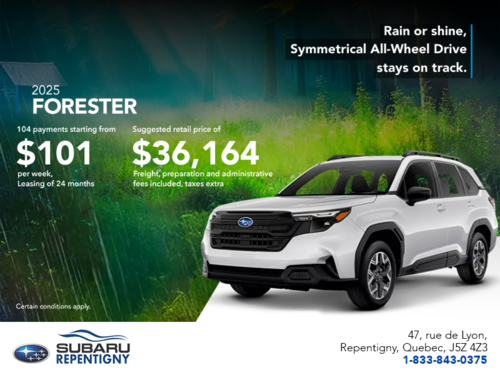 Get the 2025 Forester!