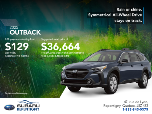 Get the 2025 Outback today!