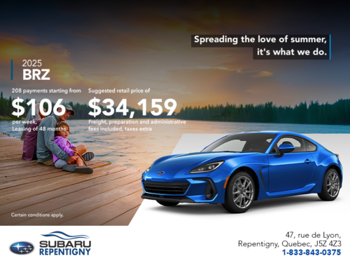 Get the 2025 BRZ today!