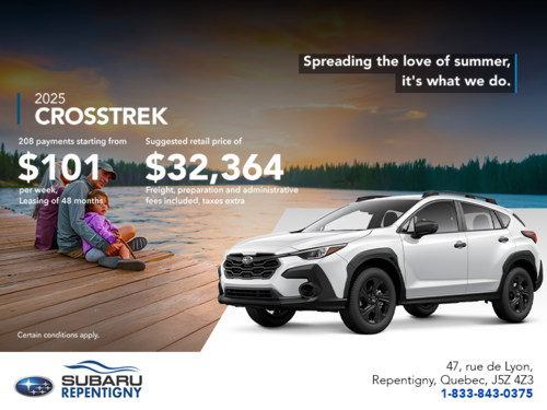 Get the 2025 Crosstrek today!