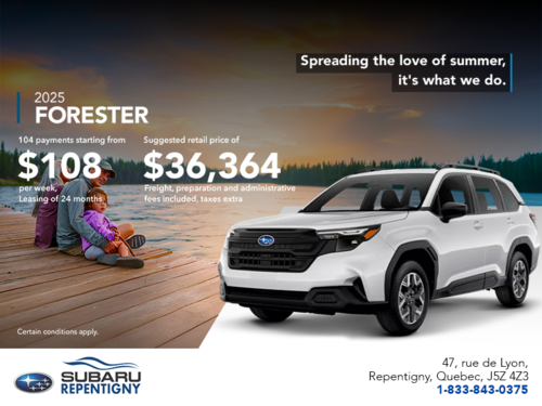 Get the 2025 Forester!