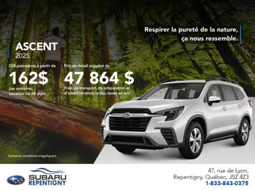 Procurez-vous le Ascent 2025!