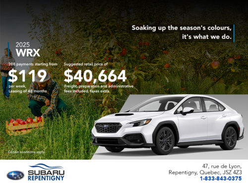 Get the 2025 WRX today!