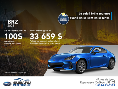 Procurez-vous la BRZ 2025!