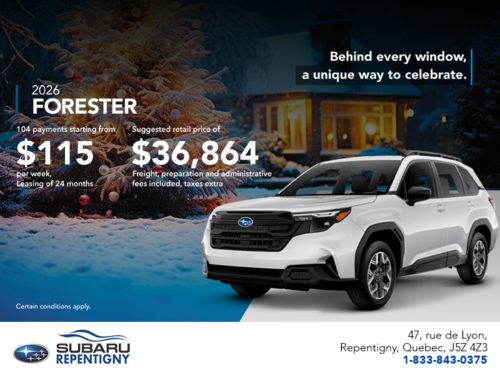 Get the 2026 Forester!
