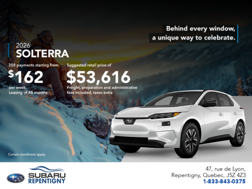 Get the 2026 Solterra today!