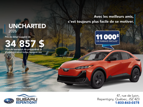 Procurez-vous le Uncharted 2026!