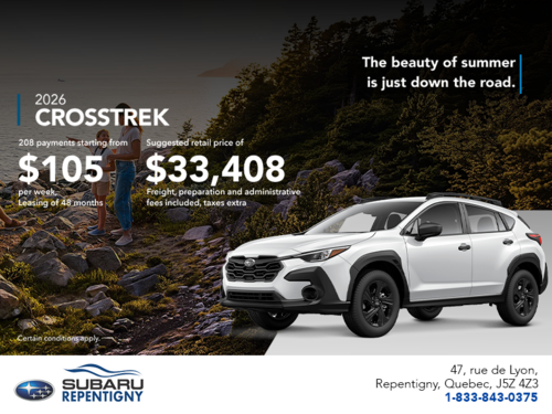 Get the 2026 Crosstrek today!