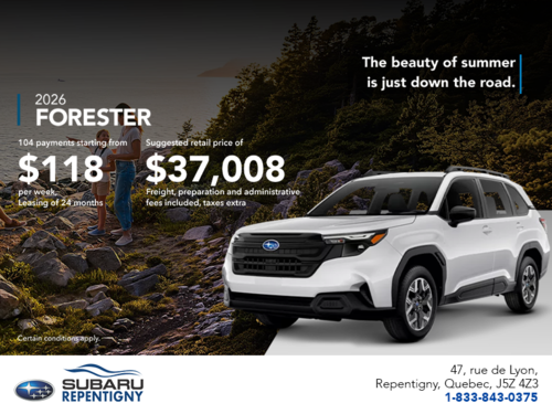 Get the 2026 Forester!