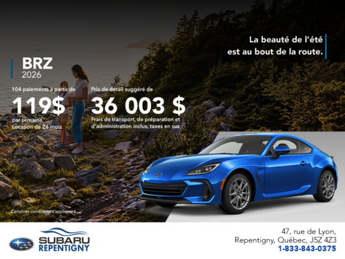 Procurez-vous la BRZ 2026!
