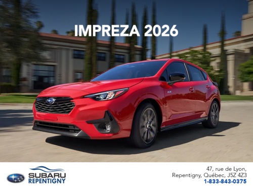 Procurez-vous la Impreza 2026!